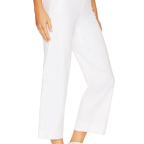 NWOT SPANX Stretch Twill Cropped Wide Leg Pants - Picture 3 of 9